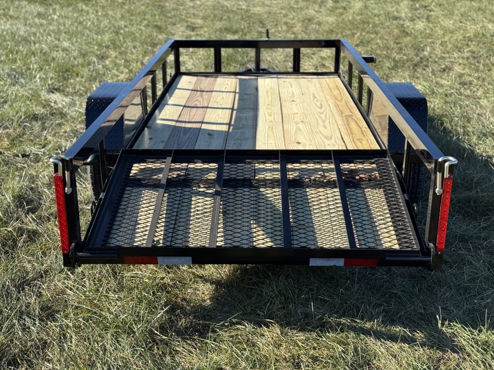 5x12 Single Axle Dovetail Utility Trailer