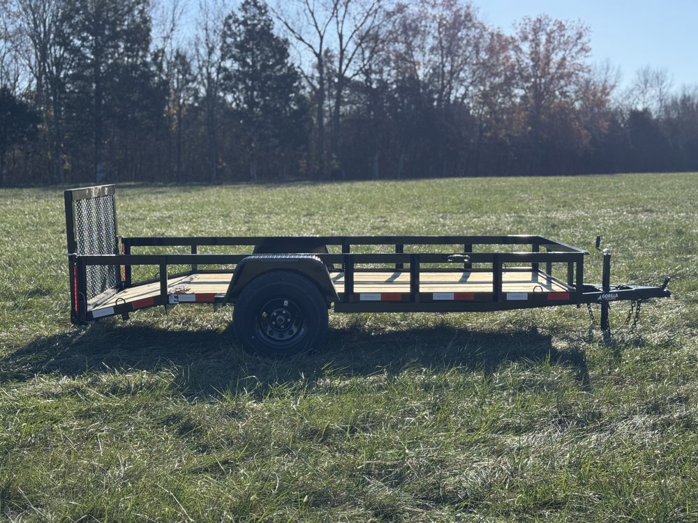 5x12 Single Axle Dovetail Utility Trailer