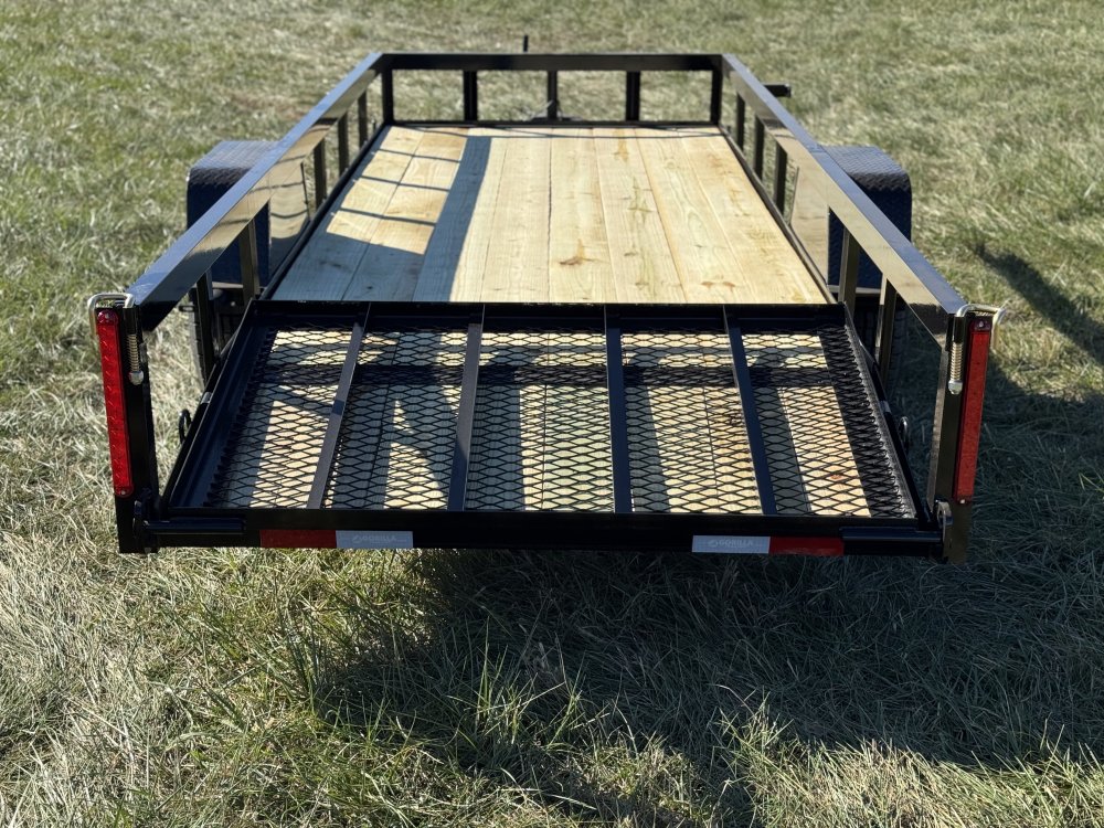 5x14 Single Axle Dovetail Utility Trailer