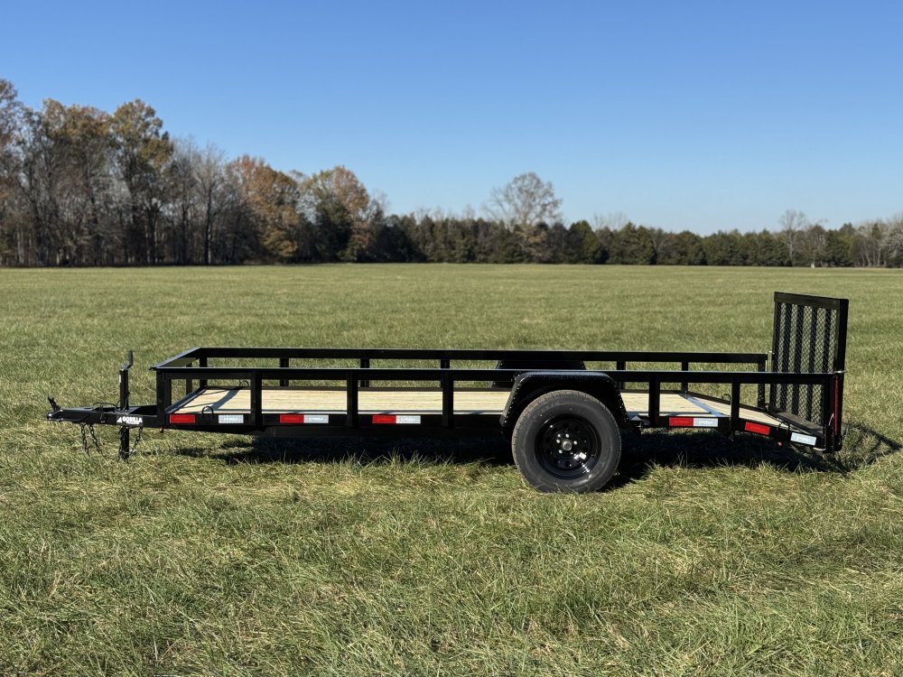 5x14 Single Axle Dovetail Utility Trailer