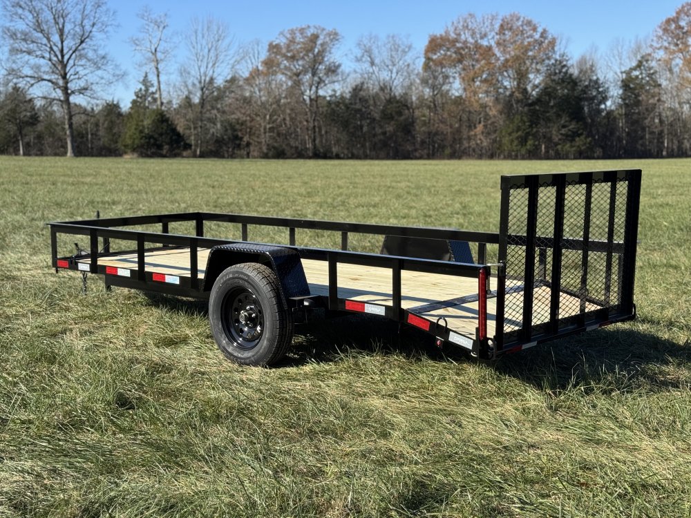 5x14 Single Axle Dovetail Utility Trailer