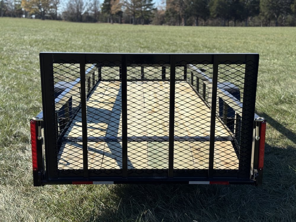 5x14 Single Axle Dovetail Utility Trailer