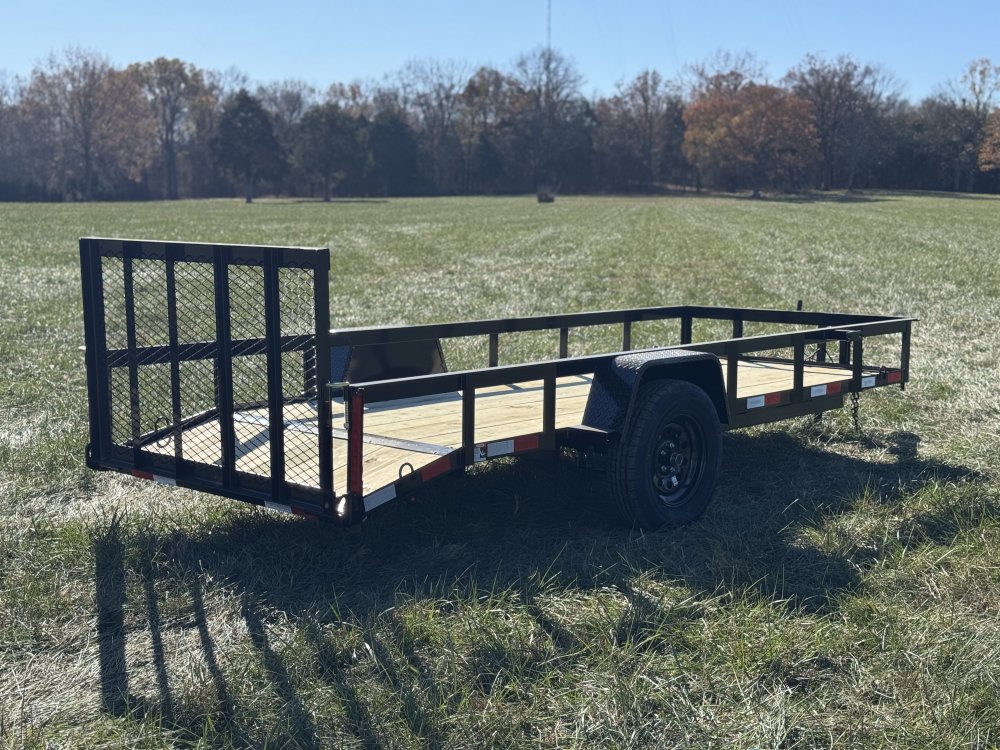 5x14 Single Axle Dovetail Utility Trailer