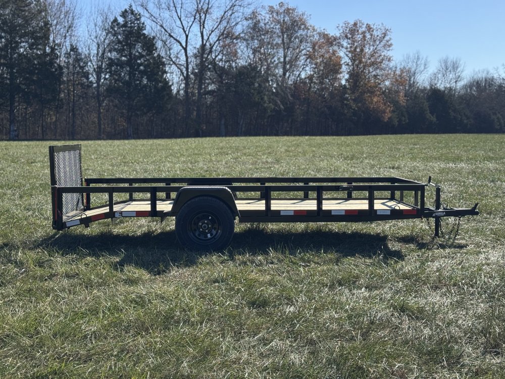 5x14 Single Axle Dovetail Utility Trailer