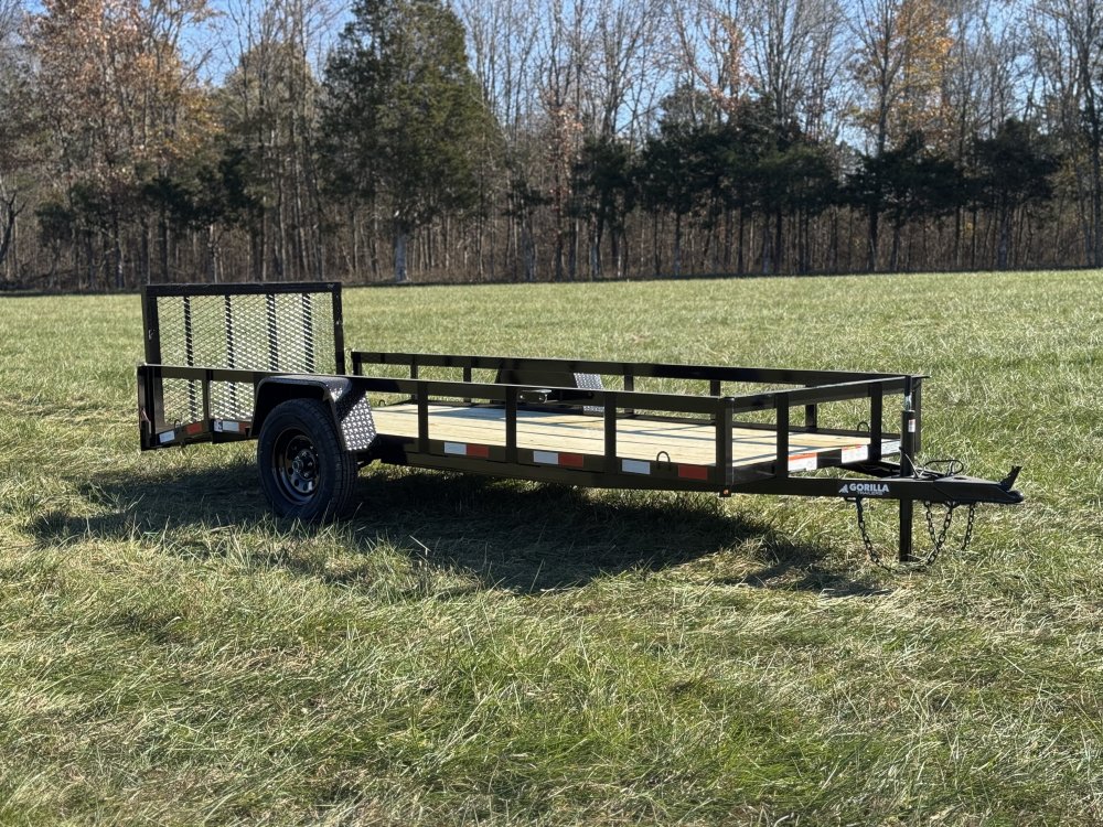 5x14 Single Axle Dovetail Utility Trailer