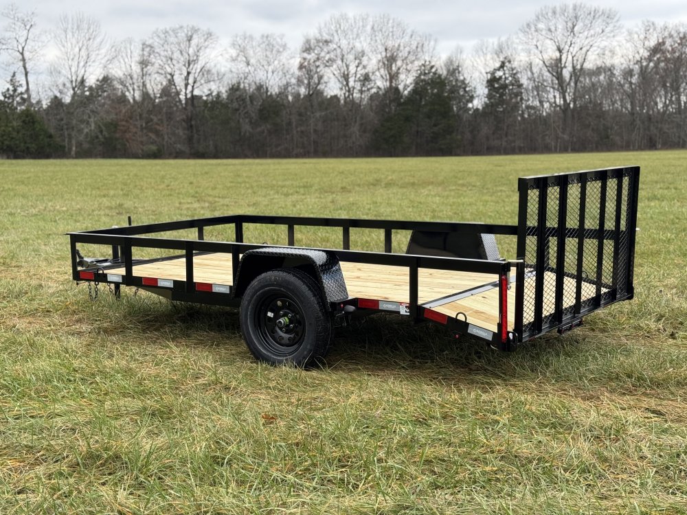 6'4"x12 Single Axle Dovetail Utility Trailer