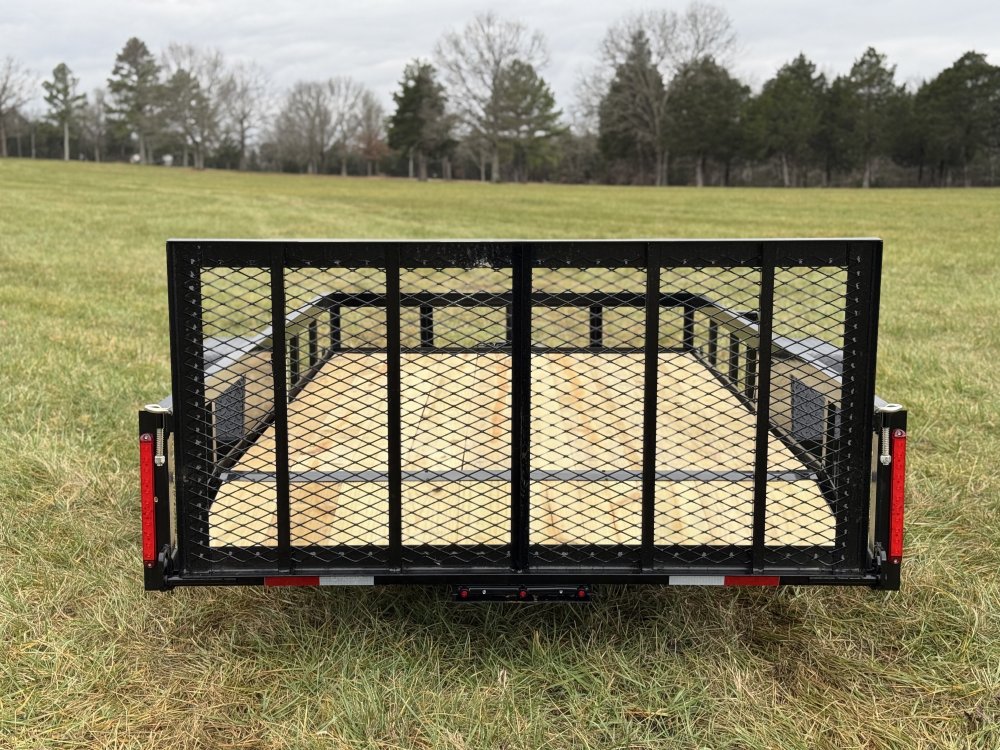 6'4"x12 Single Axle Dovetail Utility Trailer