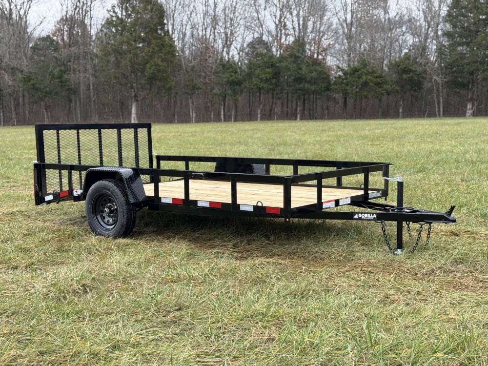 6'4"x12 Single Axle Dovetail Utility Trailer