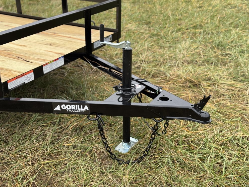 6'4"x12 Single Axle Dovetail Utility Trailer