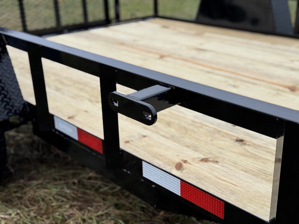 6'4"x12 Single Axle Dovetail Utility Trailer