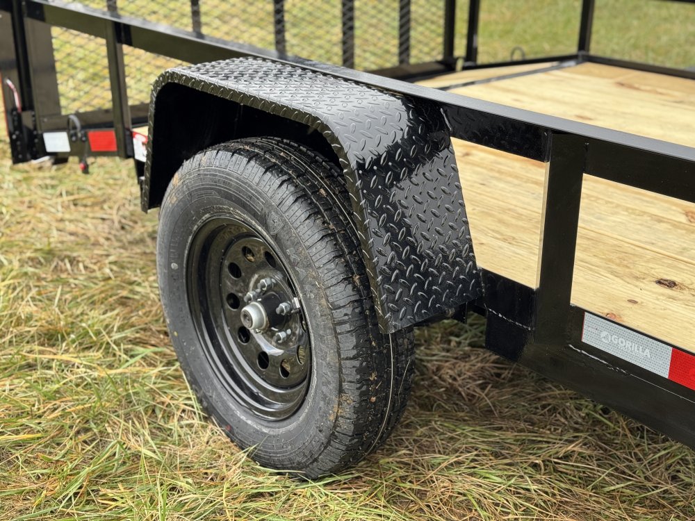 6'4"x12 Single Axle Dovetail Utility Trailer