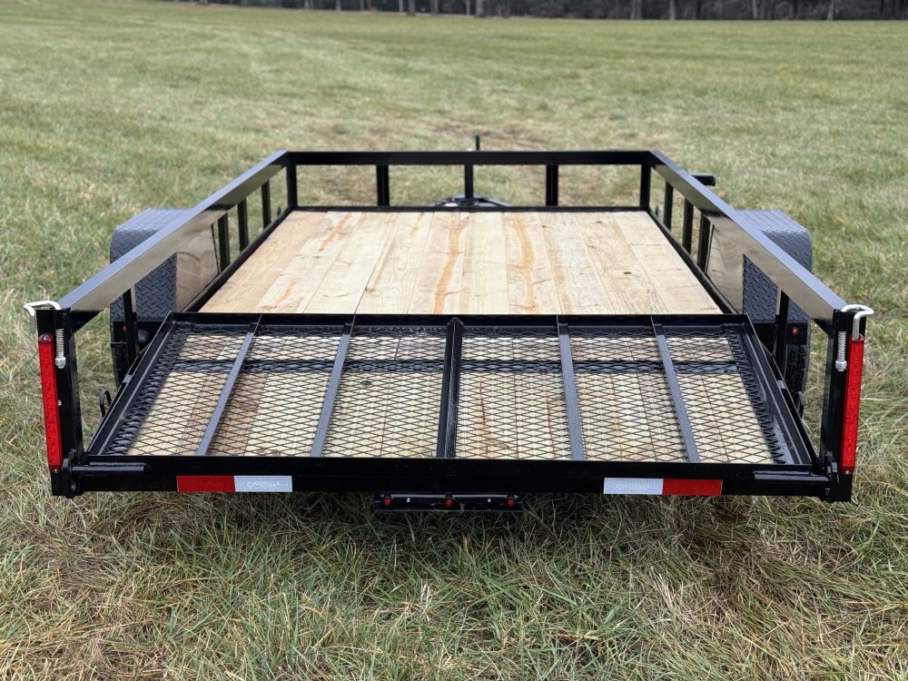 6'4"x12 Single Axle Dovetail Utility Trailer