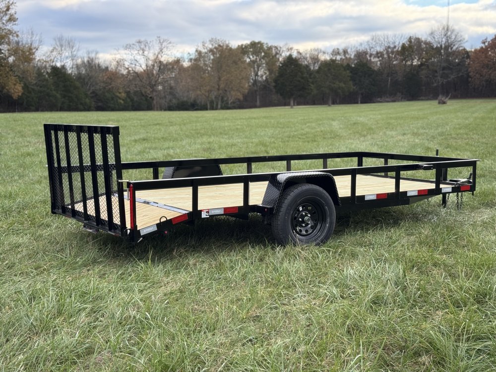 6'4"x14 Single Axle Dovetail Utility Trailer