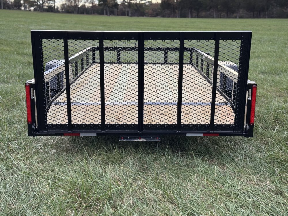 6'4"x14 Single Axle Dovetail Utility Trailer