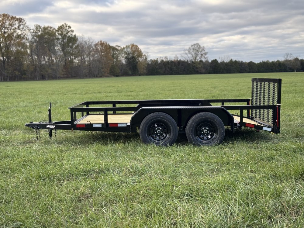 6'4"x12 Tandem Axle Dovetail Utility Trailer