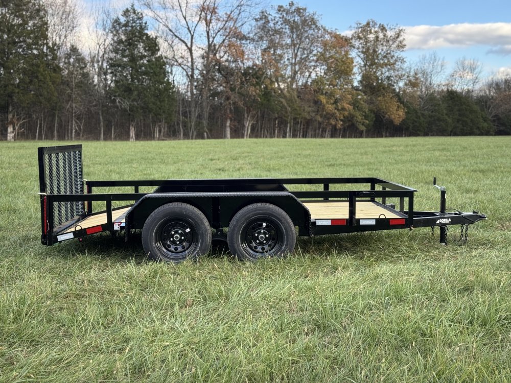 6'4"x12 Tandem Axle Dovetail Utility Trailer