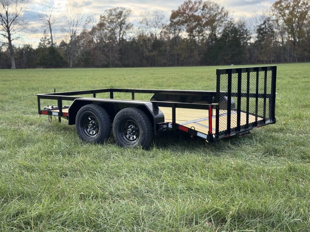 6'4"x12 Tandem Axle Dovetail Utility Trailer