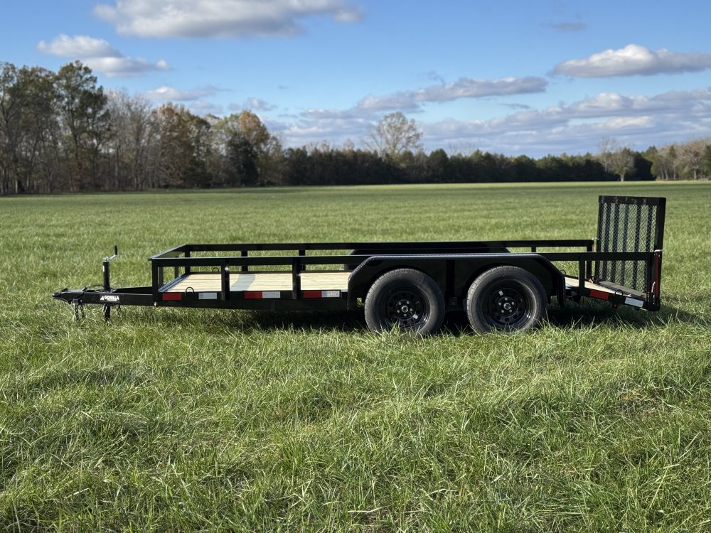 6'4"x14 Tandem Axle Dovetail Utility Trailer