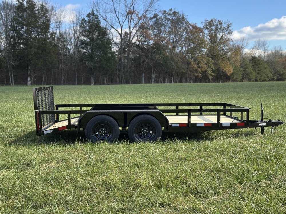 6'4"x14 Tandem Axle Dovetail Utility Trailer