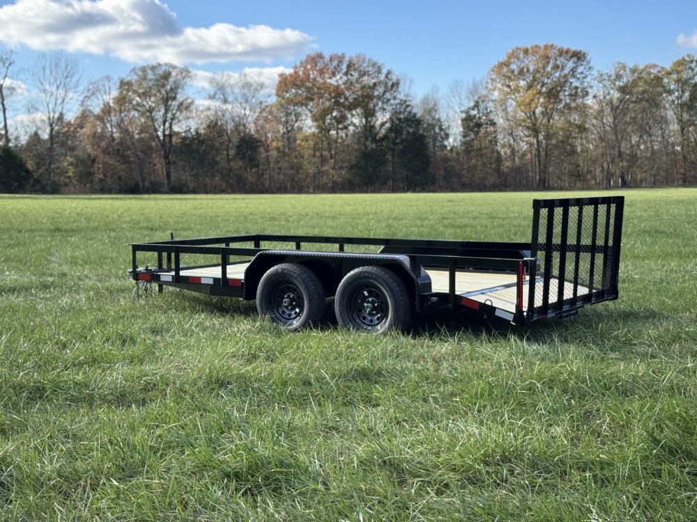 6'4"x14 Tandem Axle Dovetail Utility Trailer