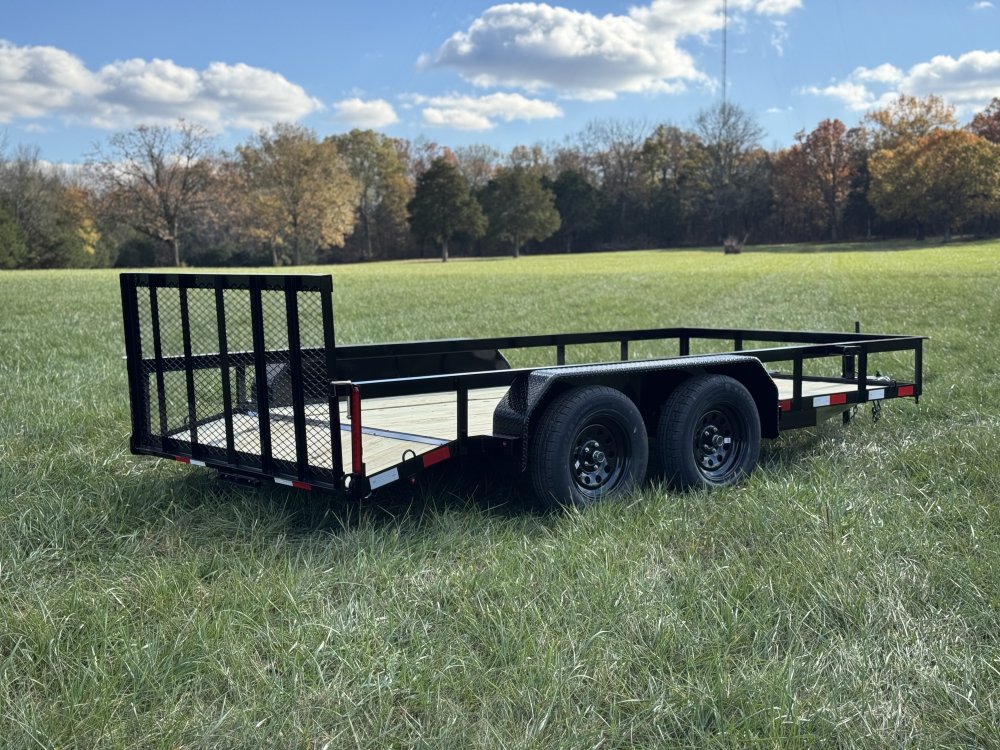 6'4"x14 Tandem Axle Dovetail Utility Trailer