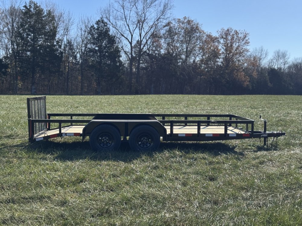 6'4"x16 Tandem Axle Dovetail Utility Trailer