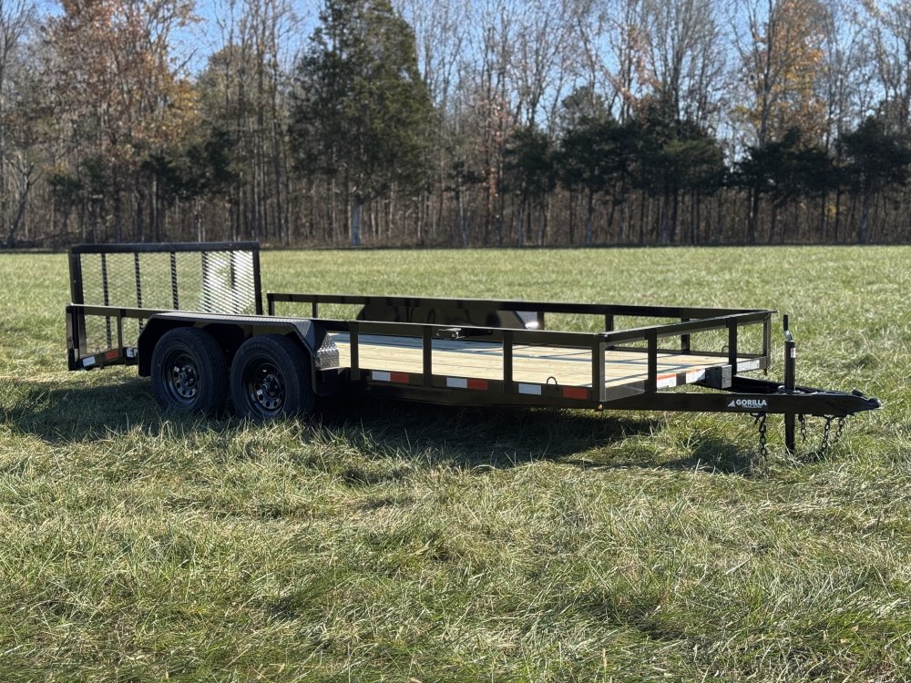 6'4"x16 Tandem Axle Dovetail Utility Trailer