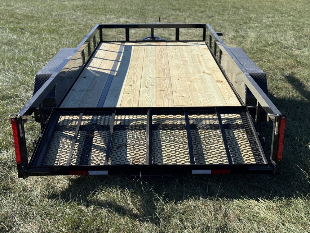 6'4"x16 Tandem Axle Dovetail Utility Trailer