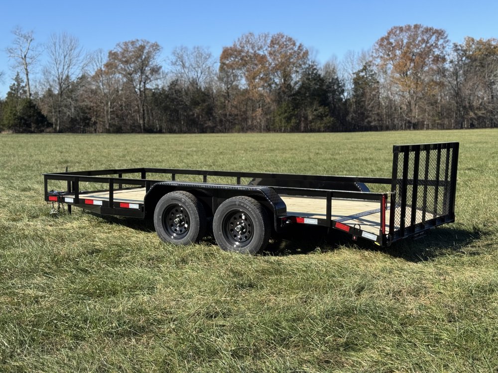 6'4"x16 Tandem Axle Dovetail Utility Trailer