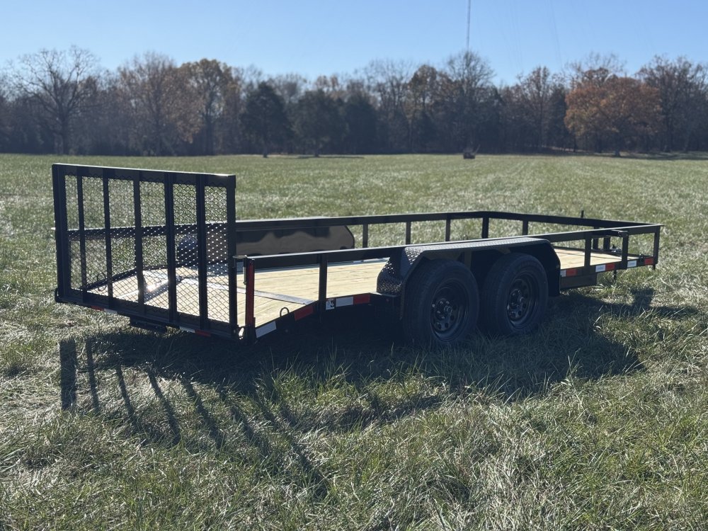 6'4"x16 Tandem Axle Dovetail Utility Trailer