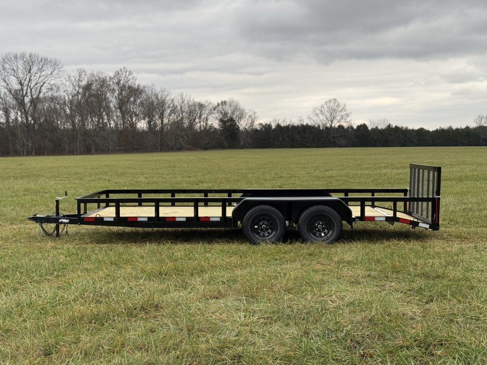 6'4"x18 Tandem Axle Dovetail Utility Trailer