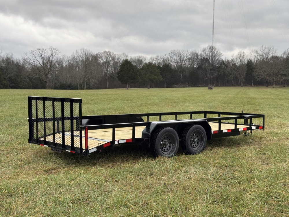 6'4"x18 Tandem Axle Dovetail Utility Trailer