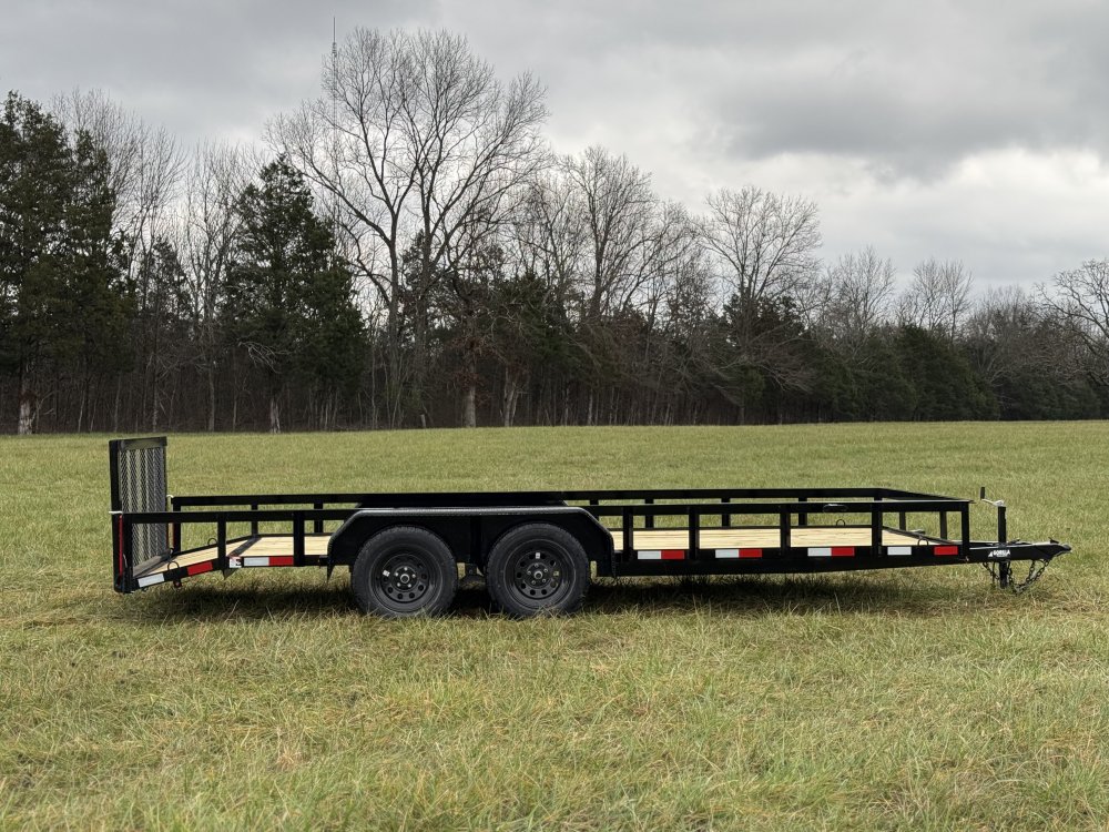 6'4"x18 Tandem Axle Dovetail Utility Trailer