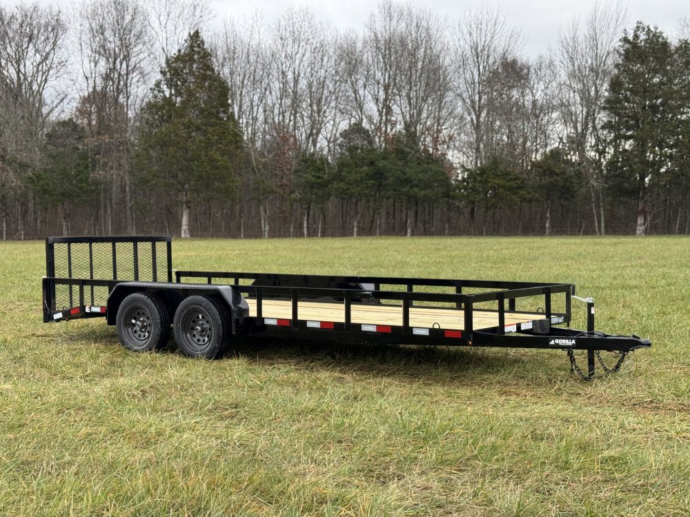 6'4"x18 Tandem Axle Dovetail Utility Trailer