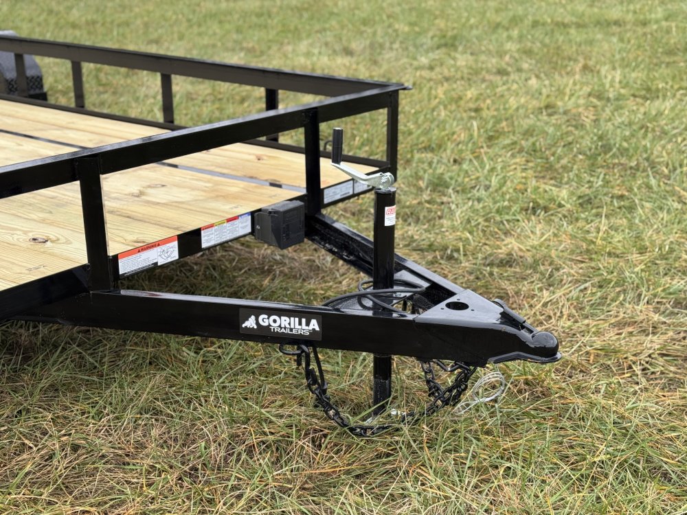 6'4"x18 Tandem Axle Dovetail Utility Trailer