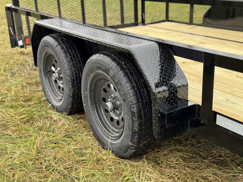 6'4"x18 Tandem Axle Dovetail Utility Trailer