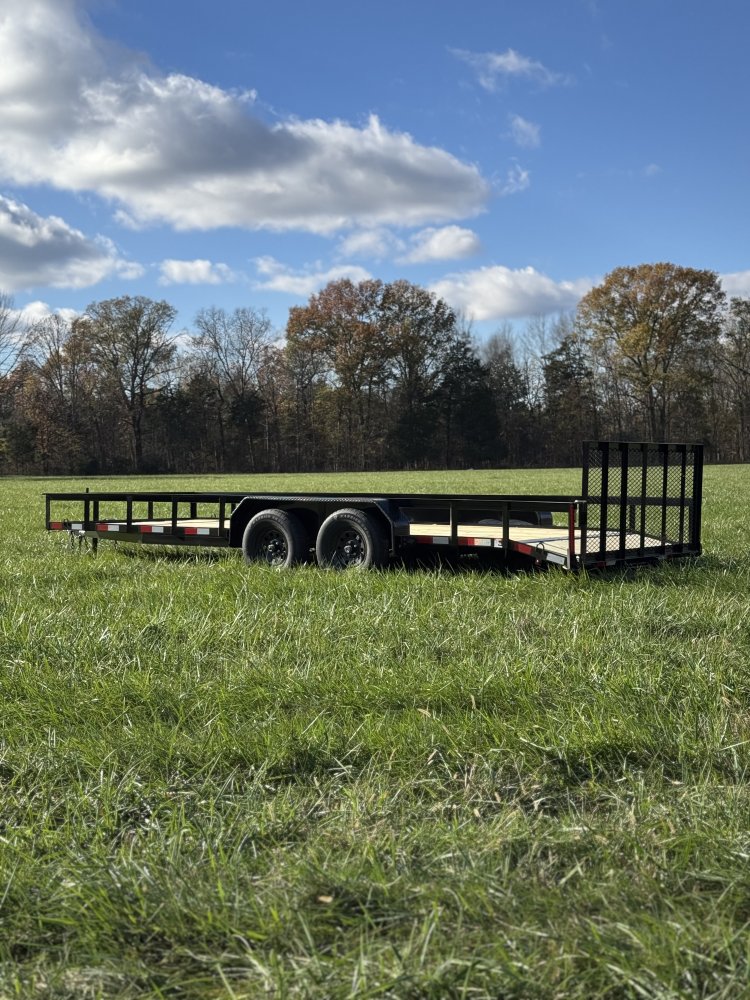 7x20 Tandem Axle Dovetail Utility Trailer