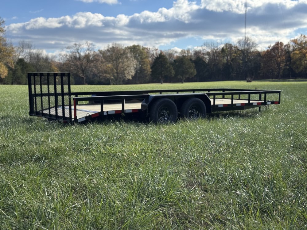 7x20 Tandem Axle Dovetail Utility Trailer