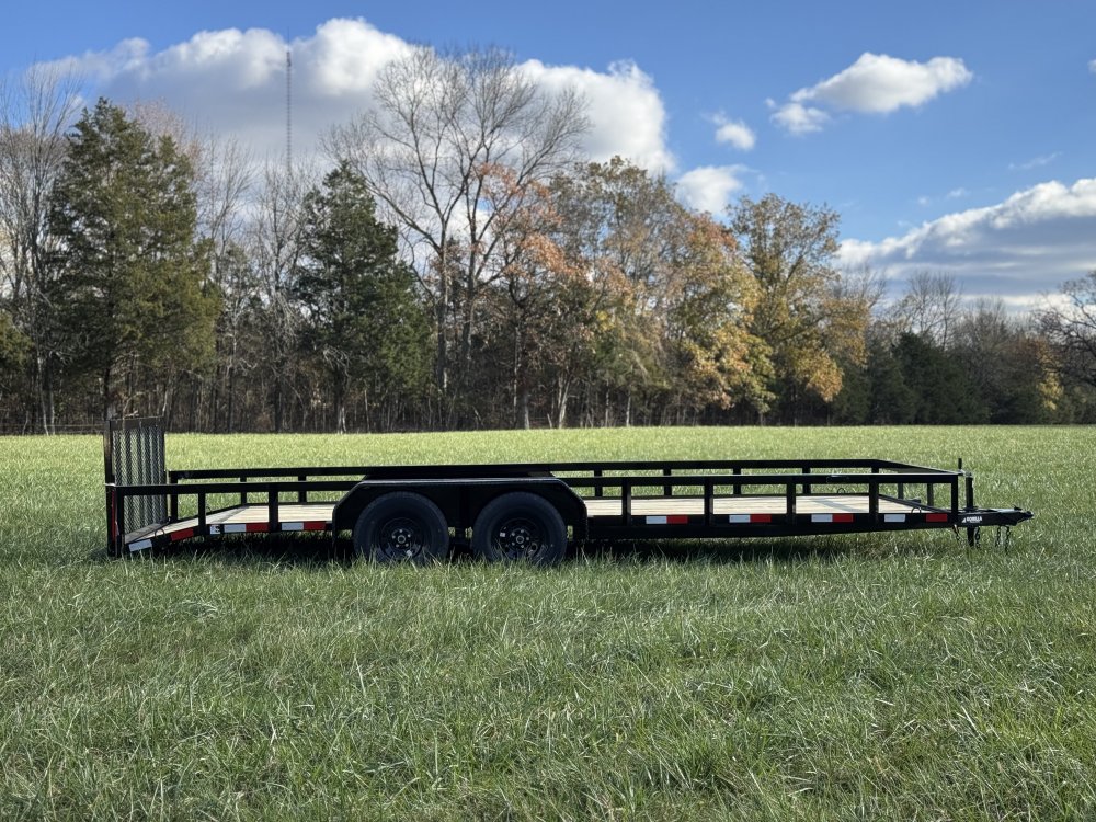 7x20 Tandem Axle Dovetail Utility Trailer