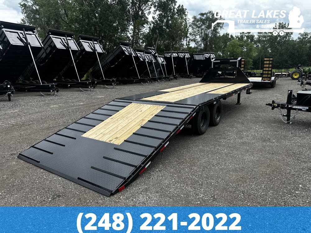 Delco FH LP Hydraulic Dove Equipment Hauler 102" X 28FT 24K