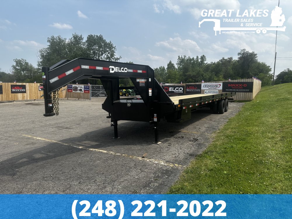 Delco T9 Tandem Dual Full Tilt Flatbed 102" X 36' 25.9K