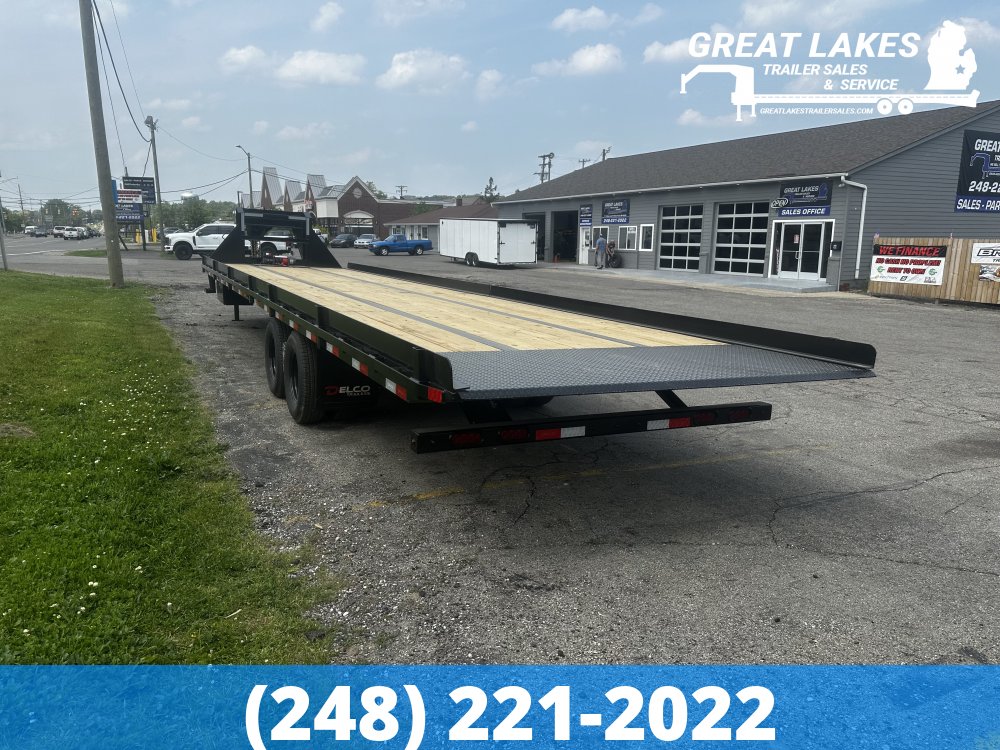 Delco T9 Tandem Dual Full Tilt Flatbed 102" X 36' 25.9K