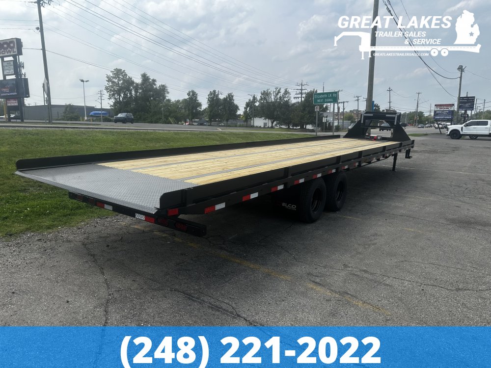 Delco T9 Tandem Dual Full Tilt Flatbed 102" X 36' 25.9K