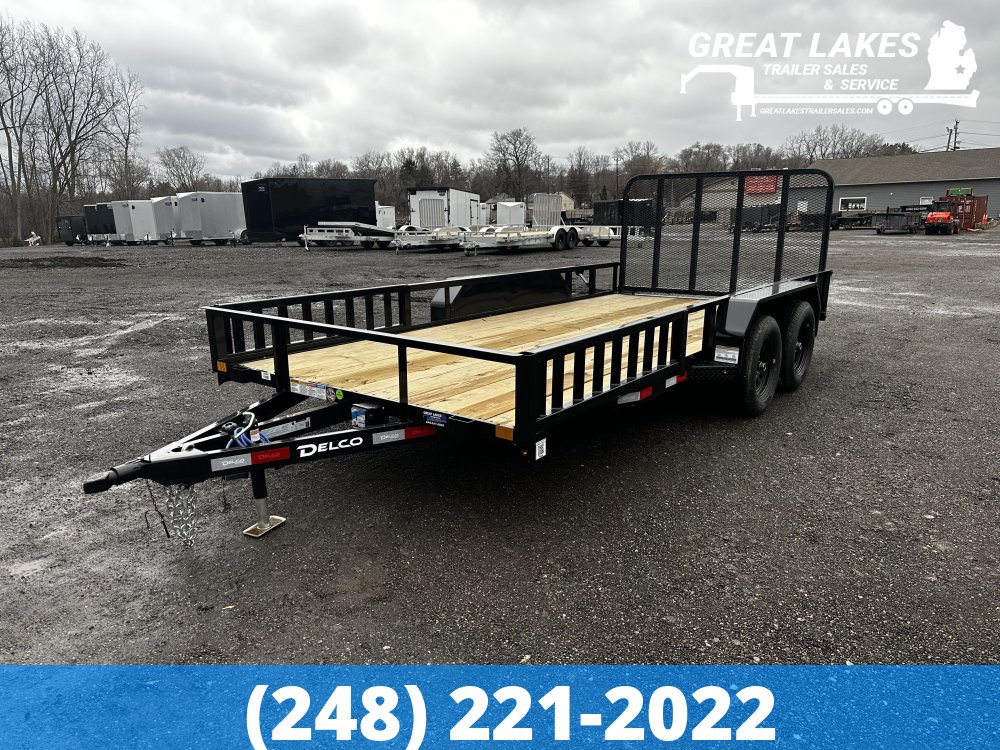 Delco Utility UTV PACKAGE 83" X 16' Angle Tandem 7k