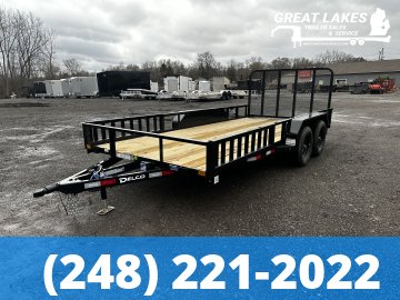 Delco Utility UTV PACKAGE 83" X 16' Angle Tandem 7k