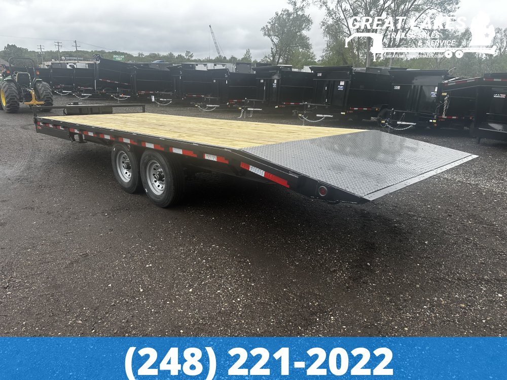 QSA HD Deck Over Tilt Equipment Hauler 102" x 22 + 4FT - 16K