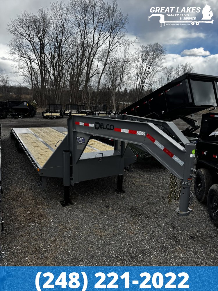 Delco FH 102" X 32FT LP Hydraulic Dove Equipment Hauler 20K