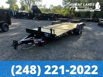 Behnke Partial Tilt Equipment trailer 83 x 18+2 20K