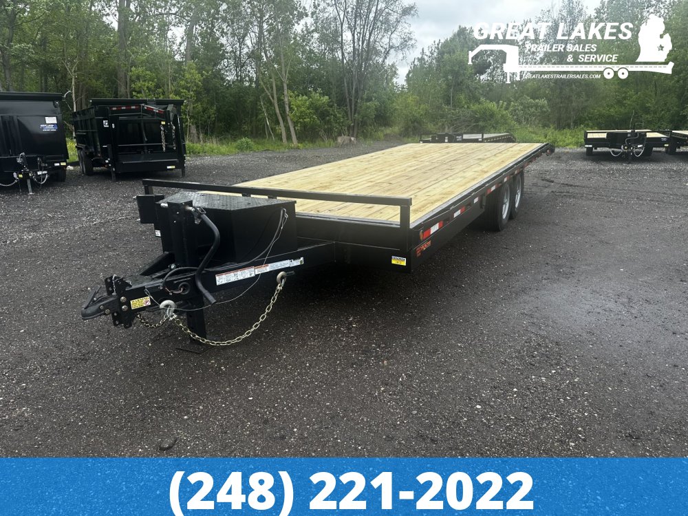 CJ HD 102" x 20FT +4FT Deck Over Tilt Equipment Hauler 14K