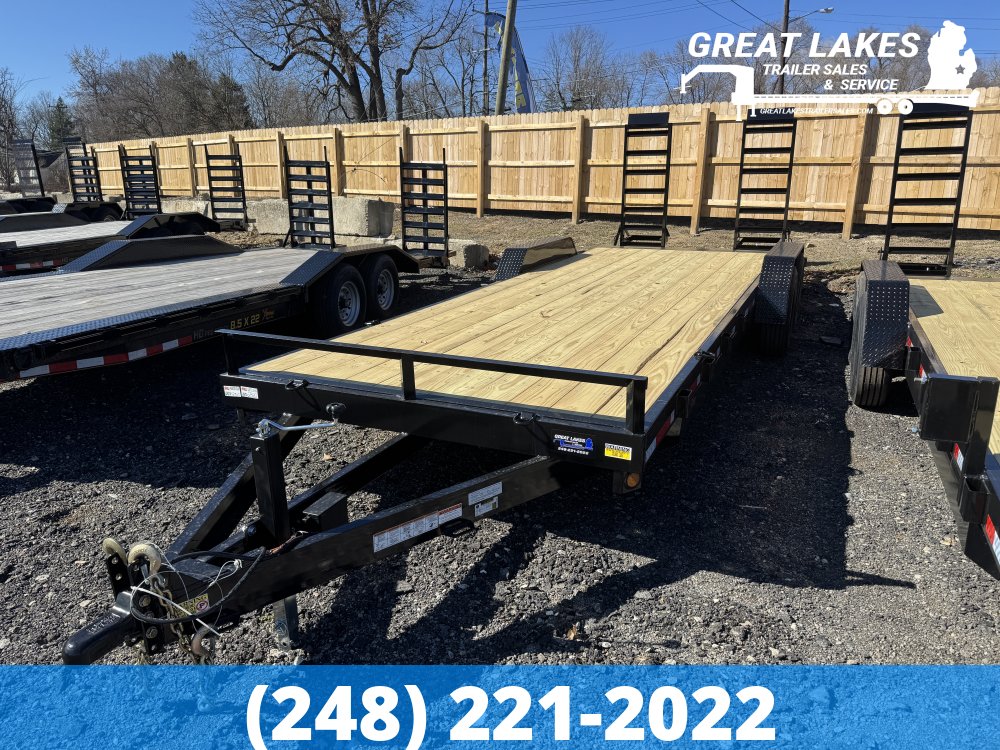 CJ Heavy Hauler 83 x 20 Tilt Split Deck Equipment Hauler